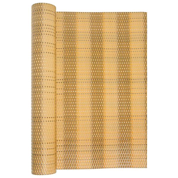 vidaXL Balkon-Sichtschutz Hellbraun 600x80 cm Poly Rattan
