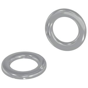 vidaXL Unterlegscheiben 2 pcs Silber 10 x 10 x 0,8 mm Eisen