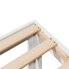 vidaXL Massivholzbett ohne Matratze Wei&szlig; 180x200 cm Kiefernholz
