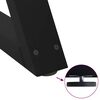 vidaXL Couchtischbeine 2 Stk. Schwarz 70x(30-31,3) cm Stahl