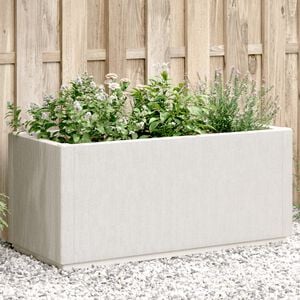 vidaXL Pflanzk&uuml;bel Wei&szlig; 80x36x35 cm PP