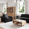 vidaXL Sofa Set 3 pcs Schwarz 221 x 80 x 80 cm Samt