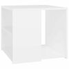 vidaXL Beistelltisch Wei&szlig; 50x50x45 cm Holzwerkstoff