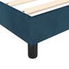 vidaXL Boxspringbett mit Matratze Dunkelblau 90x190 cm Samt