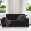 vidaXL 2-Sitzer-Sofa Schwarz 180x78x84 cm Samt