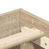 vidaXL Bettgestell ohne Matratze Sonoma-Eiche 135x190 cm Holzwerkstoff