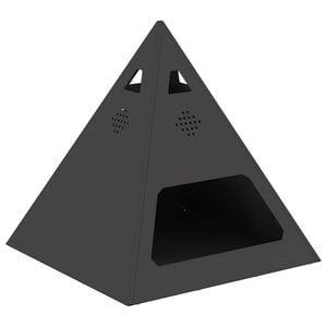 vidaXL Feuerstelle Schwarz 50 x 50 x 51 cm Wetterfeststahl