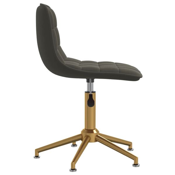 vidaXL B&uuml;rostuhl Dunkelgrau Samt