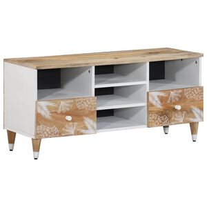vidaXL TV-Schrank 100x33,5x46 cm Massivholz Mango