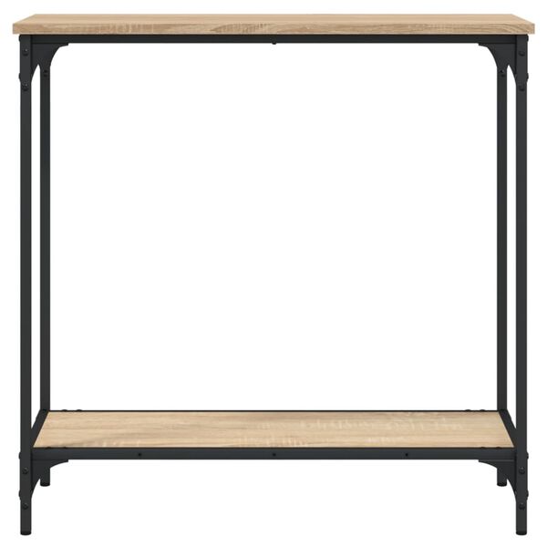 vidaXL Konsolentisch Sonoma-Eiche 75 x 30,5 x 75 cm Holzwerkstoff