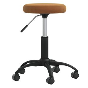 vidaXL B&uuml;rostuhl Drehbar Braun Samt