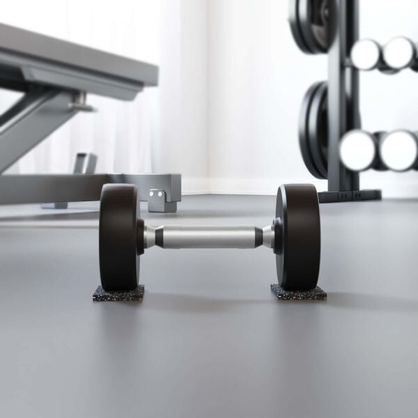 vidaXL Gummiwalze Schwarz Gummi