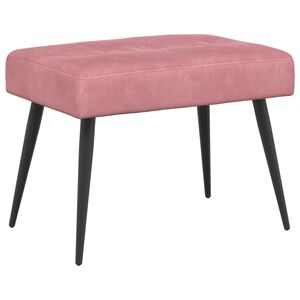 vidaXL Bank mit Knopfheftung Rosa 60 x 40 x 45 cm Samt