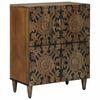 vidaXL Sideboard mit Speicher Braun 60 x 33,5 x 75 cm Massivholz Mango