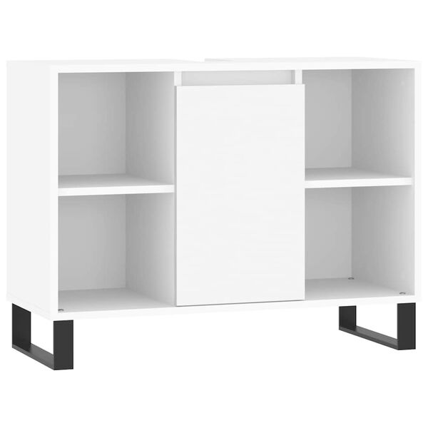 vidaXL Badschrank Weiß 80x33x60 cm Holzwerkstoff