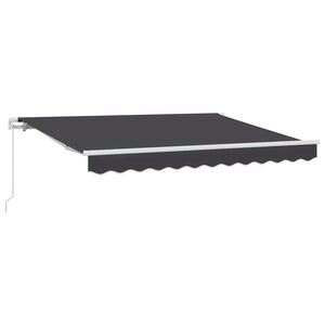 vidaXL Ausziehbare Markise Anthrazit 300 x 200 cm Stoff