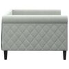 vidaXL Tagesbett Hellgrau 90x200 cm Samt