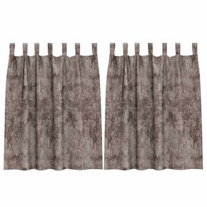 vidaXL Samtvorh&auml;nge 2 stk. Cappuccino 140 x 140 cm Samt