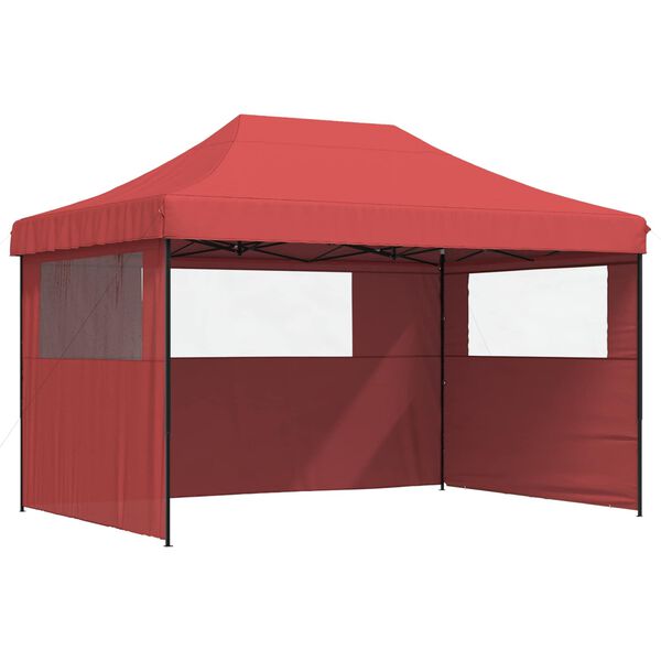 vidaXL Party-Zelt Bordeauxrot 279 x 410 x 315 cm Oxford-Stoff