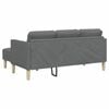 vidaXL Sofa Set mit Kissen Dunkelgrau Polyester