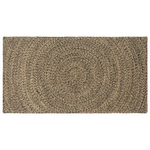 vidaXL Bereichsteppiche Nat&uuml;rlich und Schwarz 60 x 110 cm Jute