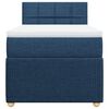 vidaXL Boxspringbett mit Matratze Blau 80x200 cm Stoff