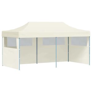 vidaXL Pop-Up-Partyzelt Faltbar Creme 3&times;6 m