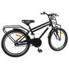 vidaXL Kinderfahrrad 18 Zoll f&uuml;r 5-7 Jahre alt Schwarz