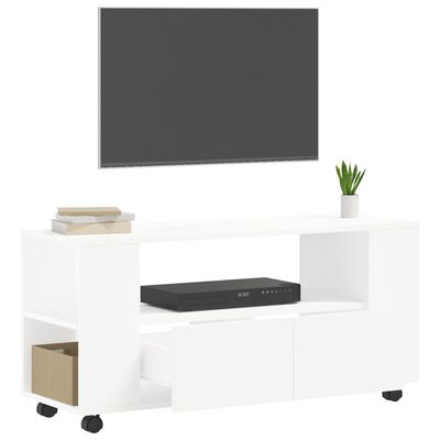 vidaXL TV-Schrank Weiß 102x34,5x43 cm Holzwerkstoff