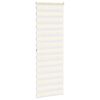 vidaXL Doppelrollo Marmorbeige 70x200 cm Stoffbreite 65,9 cm Polyester
