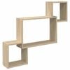 vidaXL Wandregal Wandhalterung Sonoma-Eiche 91,5 x 15 x 76 cm