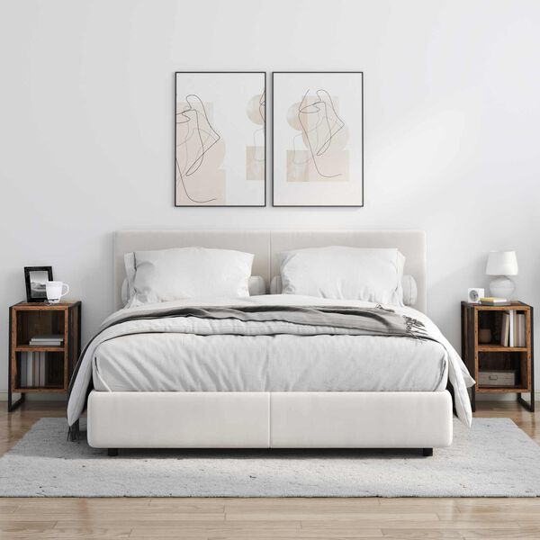 vidaXL Nachttisch Altholz 39,5 x 30 x 50 cm Holzwerkstoff