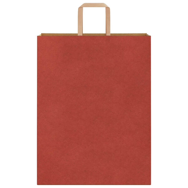 vidaXL Papiertragetaschen 250 Stk. mit Henkeln Rot 32x12x42 cm