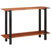 vidaXL Konsolentisch mit Regal Braun und Schwarz 110 x 30 x 75 cm