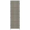 vidaXL Gartenschrank Grau 59x40x180 cm Poly Rattan
