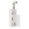 vidaXL Badezimmerschrank Weiß 30x30x95 cm Holzwerkstoff
