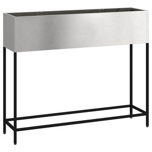 vidaXL Hochbeet Gartenpflanzer Silber 100 x 26 x 82 cm Edelstahl