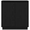 vidaXL Sideboard Schwarz Eichen-Optik 71 x 34,5 x 75 cm Holzwerkstoff