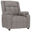 vidaXL Massagesessel Taupe Stoff