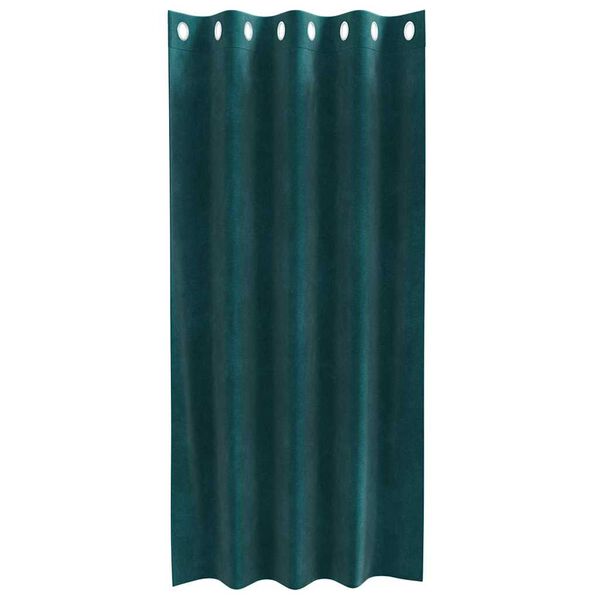 vidaXL Verdunkelungsvorh&auml;nge 2 pcs Dunkelgr&uuml;n 140 x 175 cm Samt