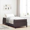 vidaXL Boxspringbett Dunkelbraun 80 x 200 cm Stoff