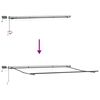 vidaXL Einziehbare Markise Mehrfarbig 400 x 350 cm Stoff