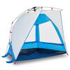 vidaXL Strandzelt 2 Personen Azurblau Quick Release Wasserdicht