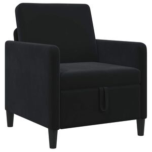 vidaXL Sofa mit Stauraum Schwarz 72 x 78 x 87 cm Polyester