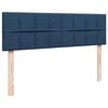 vidaXL Ottoman-Bett mit Matratzen Blau 160x200 cm Stoff
