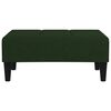 vidaXL Fu&szlig;hocker Dunkelgr&uuml;n 78x56x32 cm Samt