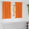 vidaXL Verdunkelungs-Vorh&auml;nge mit Ringen 2 pcs Helles Orange