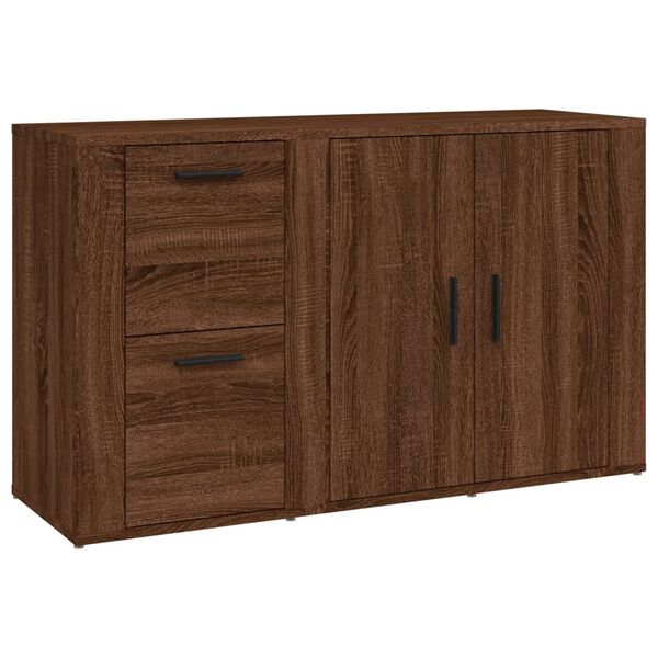 vidaXL Sideboard Braun Eichen-Optik 100x33x59,5 cm Holzwerkstoff