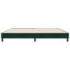 vidaXL Boxspringbett ohne Matratze Dunkelgr&uuml;n 180x220 cm Samt