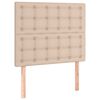 vidaXL Bettgestell ohne Matratze Cappuccino 120x190cm Kunstleder